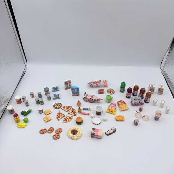 Other - Vintage Miniature Food Lot Pepsi Wonder Bread Lays Tropicana Dollhouse 50+ Pc